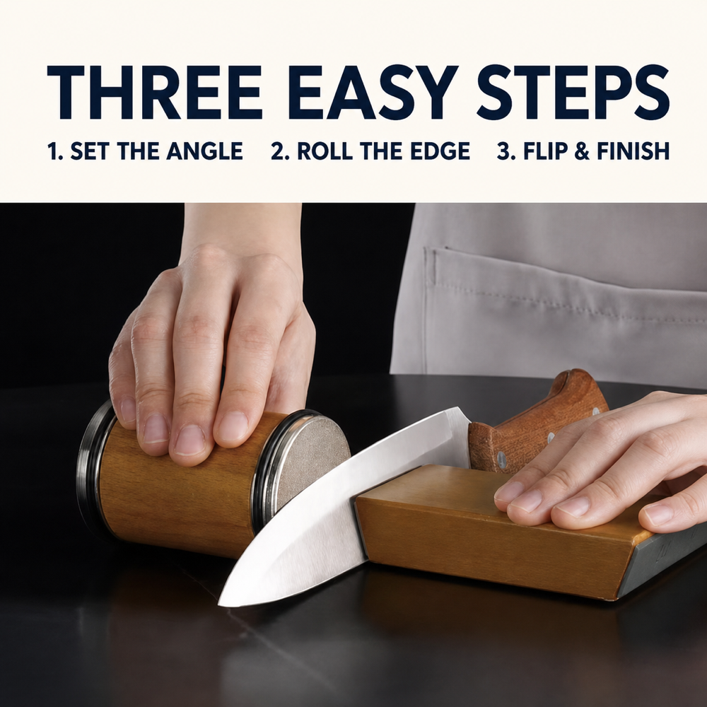 BladeOrbit™ Diamond Rolling Knife Sharpener