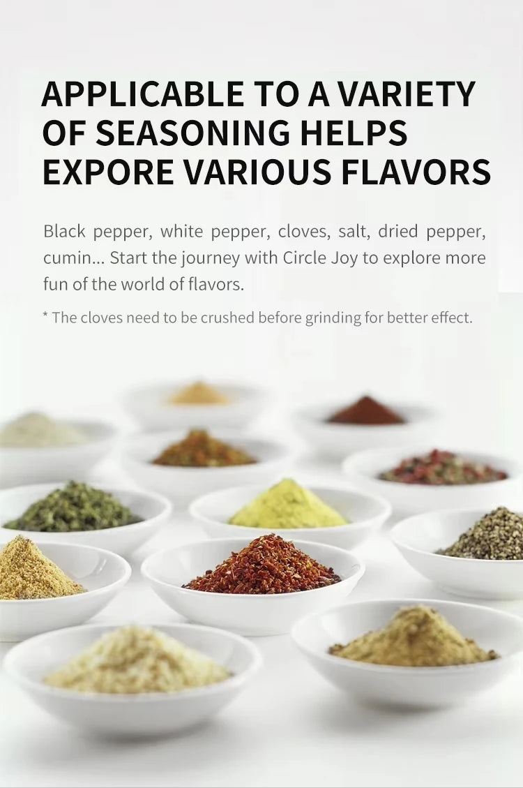 BladeOrbit™ Automatic Salt & Pepper Grinder – USB Rechargeable