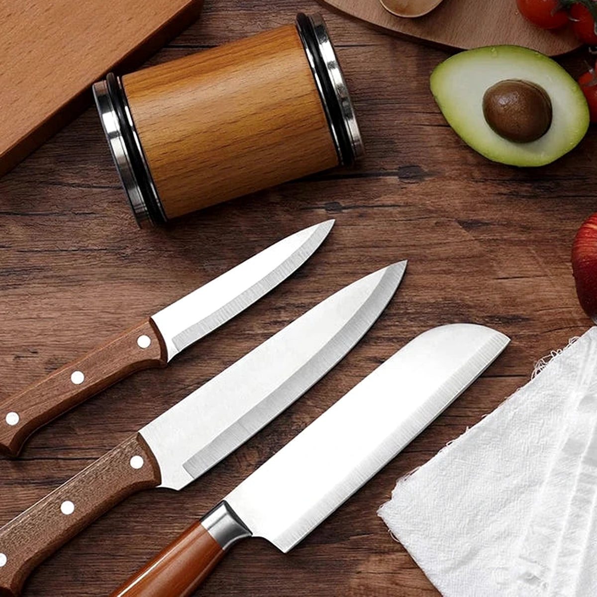 BladeOrbit rolling sharpener countertop knife-care setup