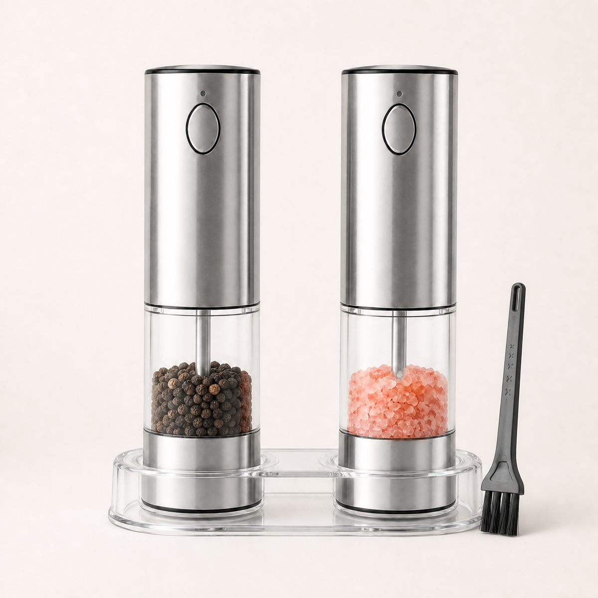 BladeOrbit™ Automatic Salt & Pepper Grinder – USB Rechargeable